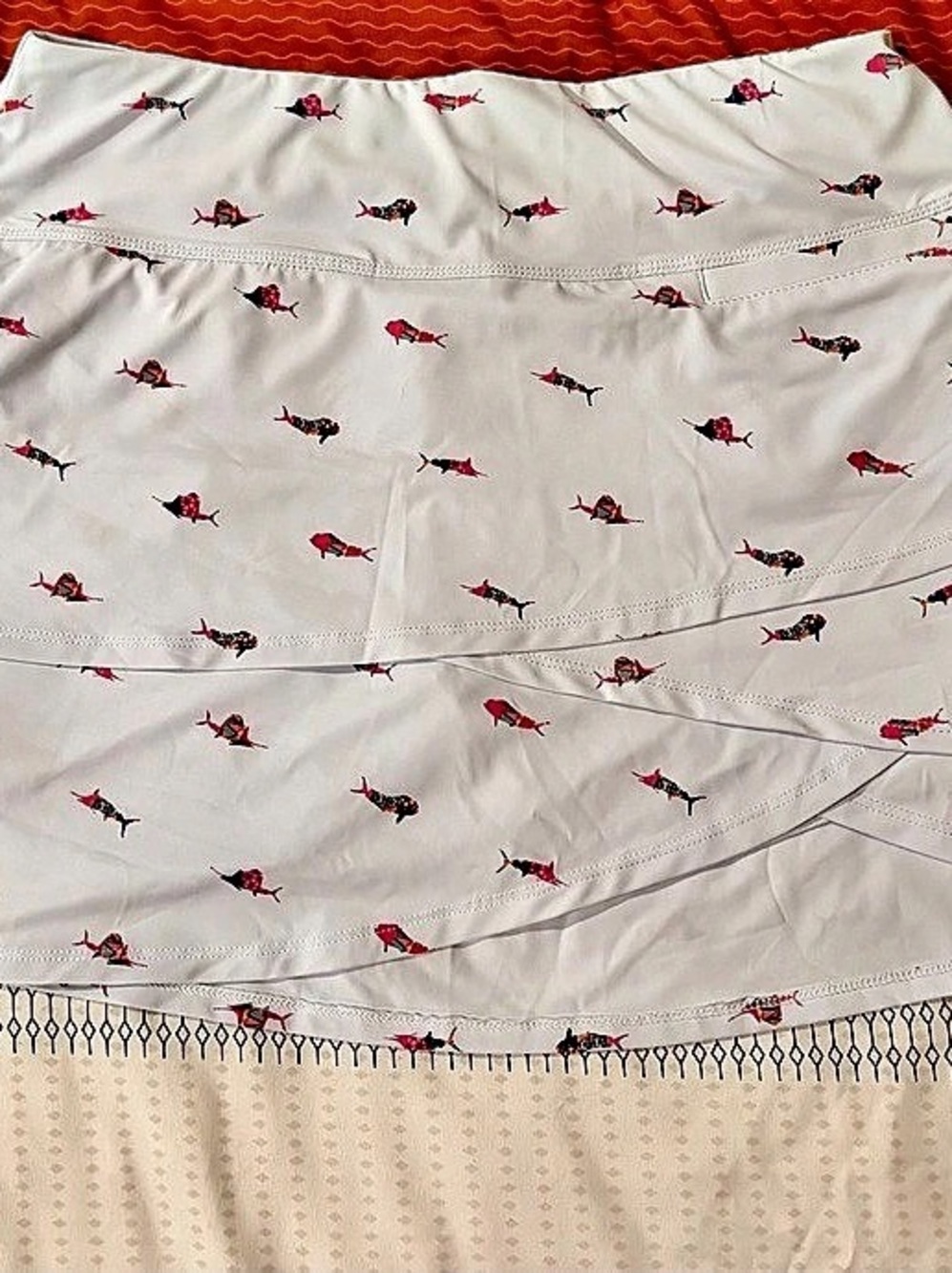 Scales Printed Athletic Skort Size Large Like New